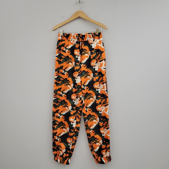 I Am Gia Camo Jogger Pants Sz Medium Orange - Picture 1 of 11